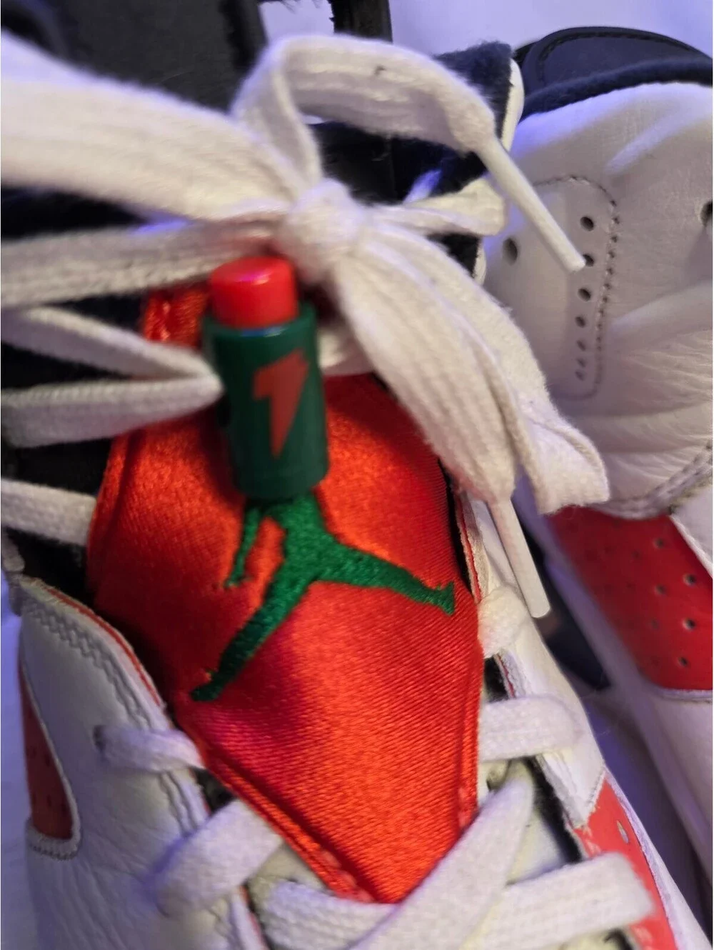 Air Jordan 6 Retro Gatorade like Mike White/Orance BasketbaShoes Size 9